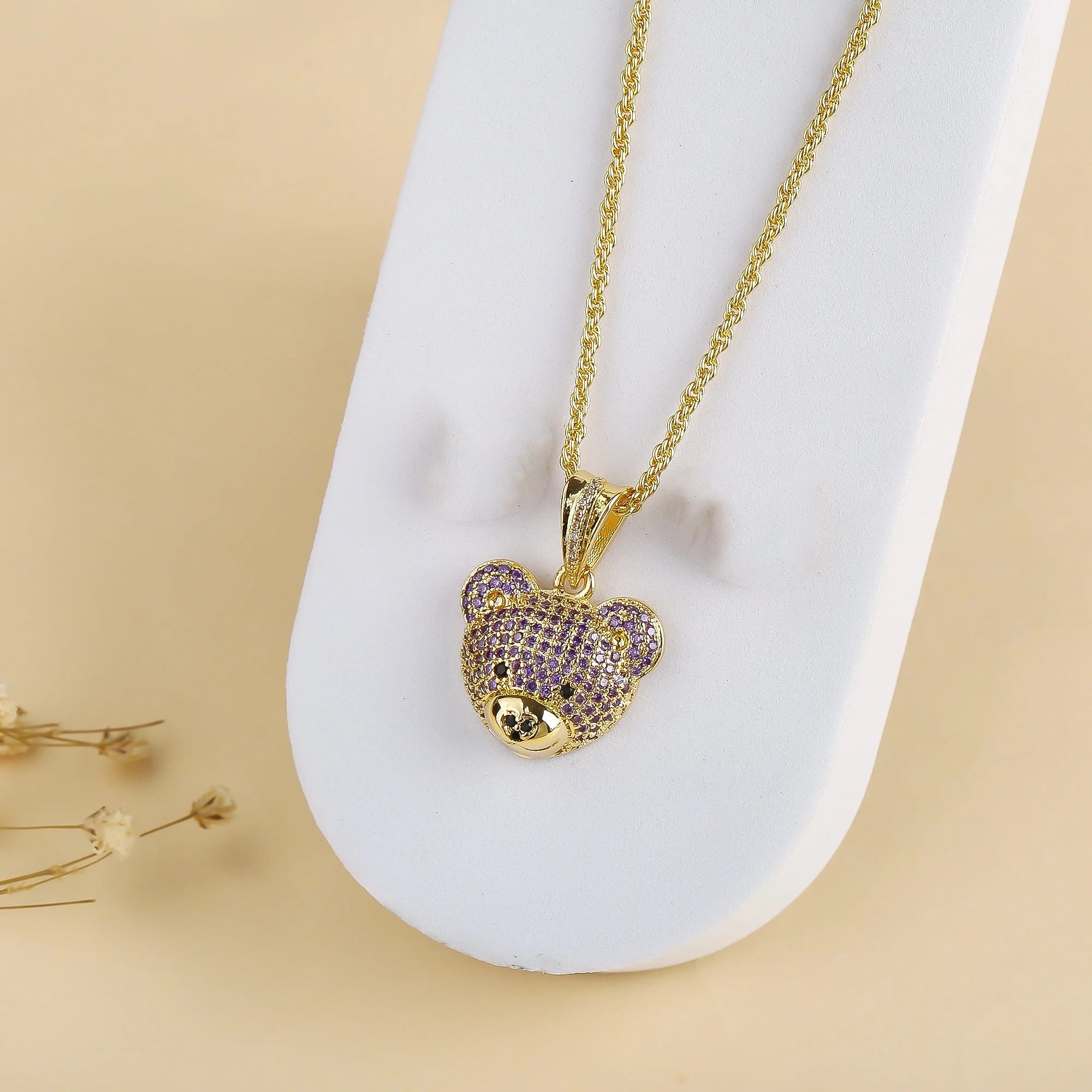 Collana e Orecchini Orsacchiotto Diamantato | CONFEZIONE REGALO INCLUSA