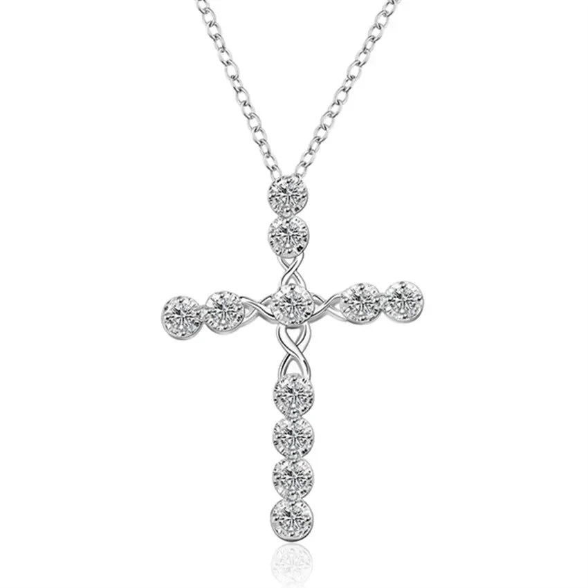 Collana Croce e Zirconi | CONFEZIONE REGALO INCLUSA!