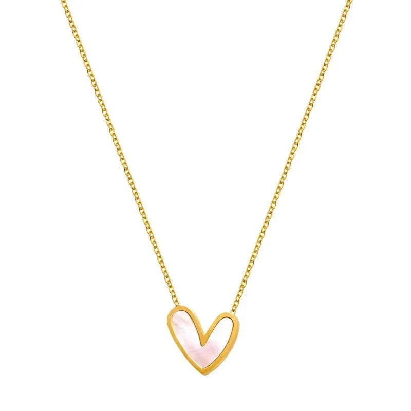 Collana Cuore Perlato | CONFEZIONE REGALO INCLUSA!