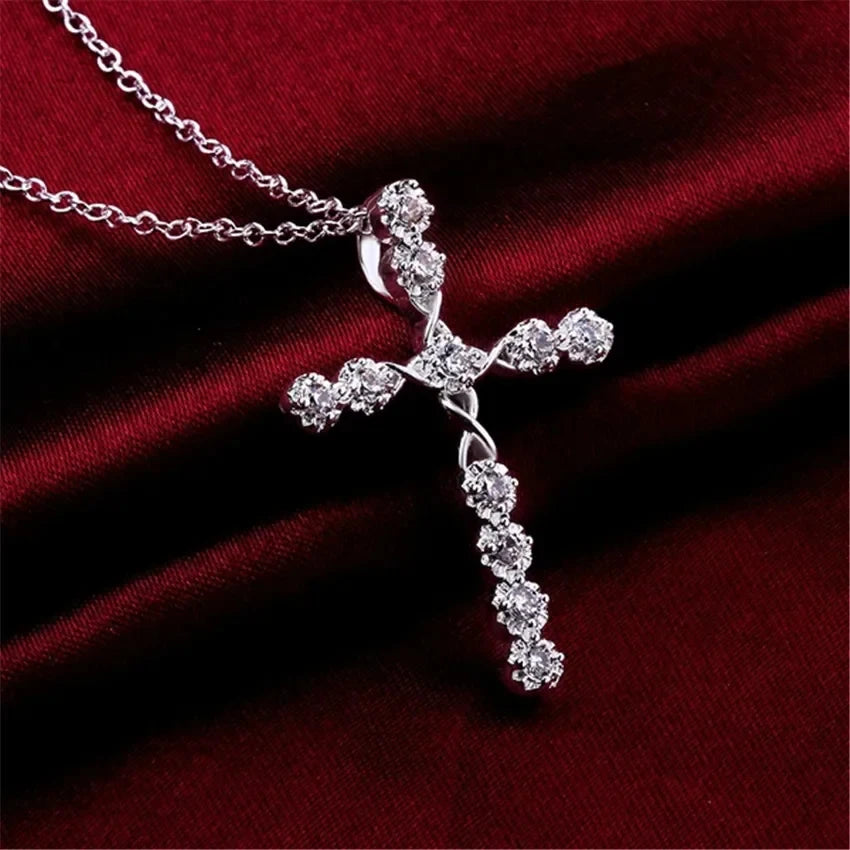 Collana Croce e Zirconi | CONFEZIONE REGALO INCLUSA!