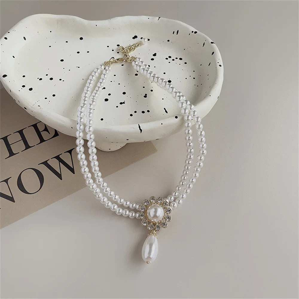 Collana Perlata con Zirconi | CONFEZIONE REGALO INCLUSA!