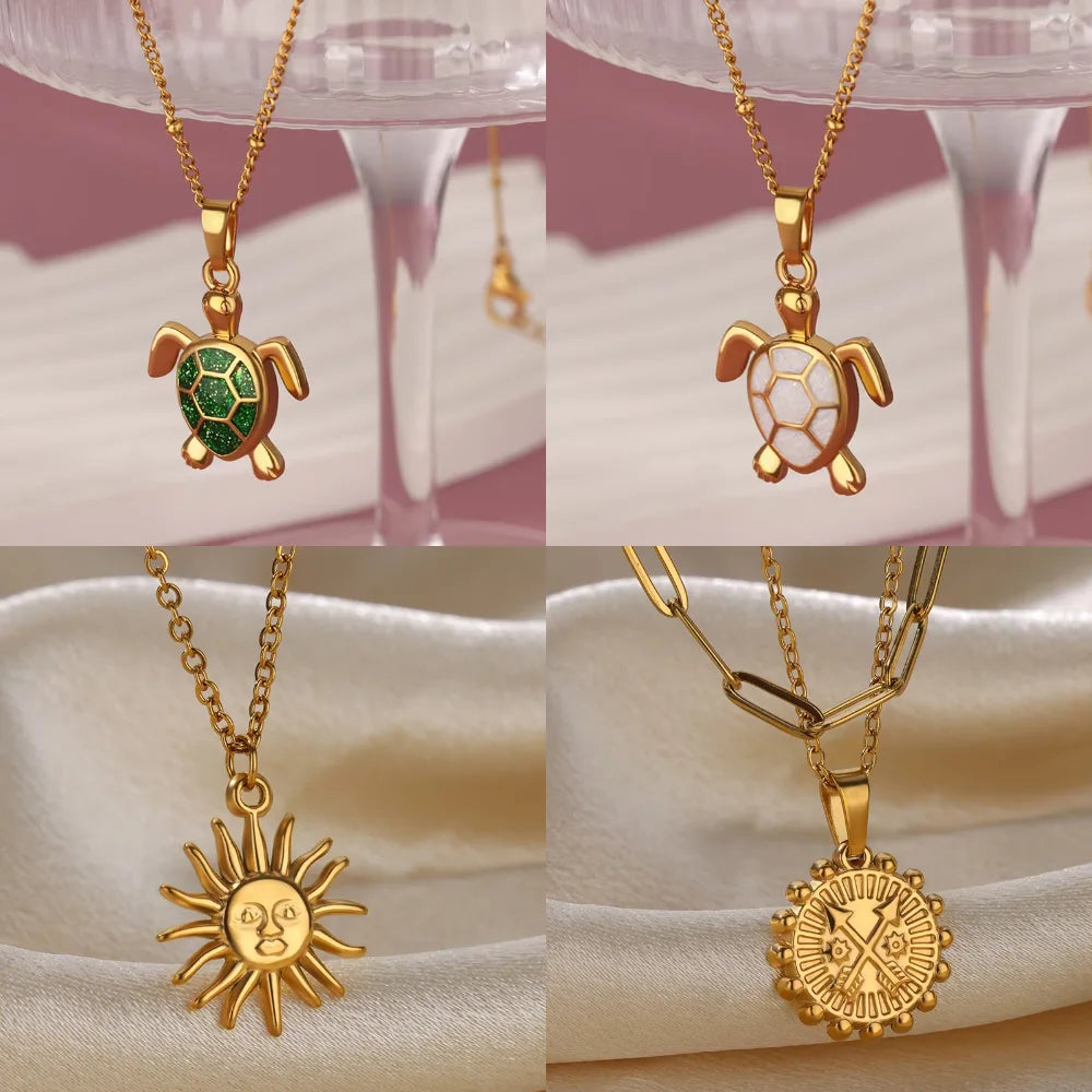 Collana Tartarughe Brillanti | CONFEZIONE REGALO INCLUSA