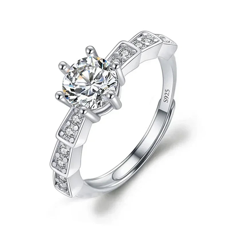Solitari 1ct Moissanite | Collane, Anelli e Orecchini | Confezione regalo inclusa