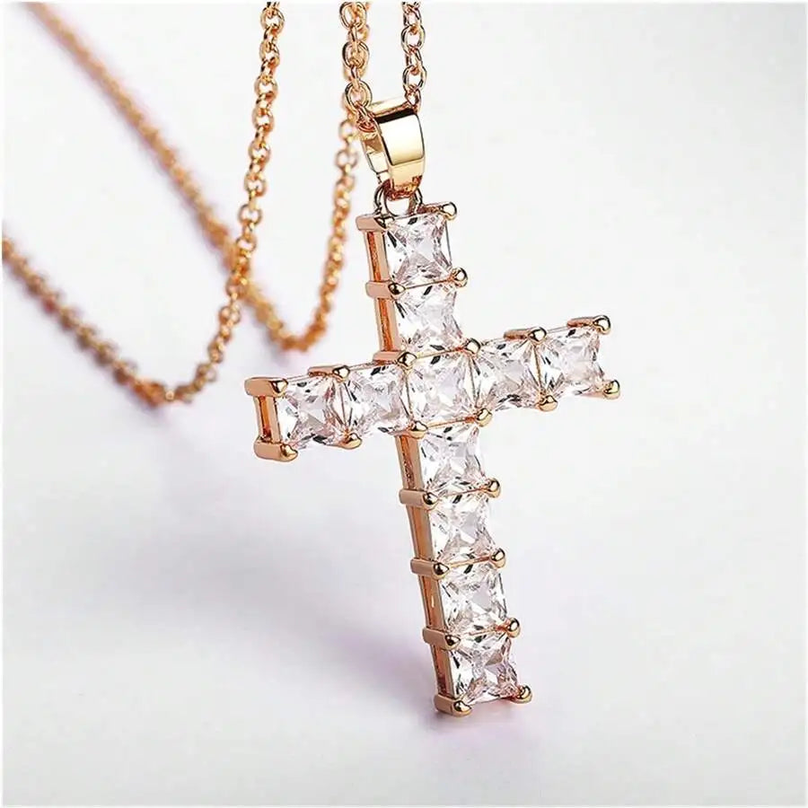 Collana Croce Brillante | CONFEZIONE REGALO INCLUSA