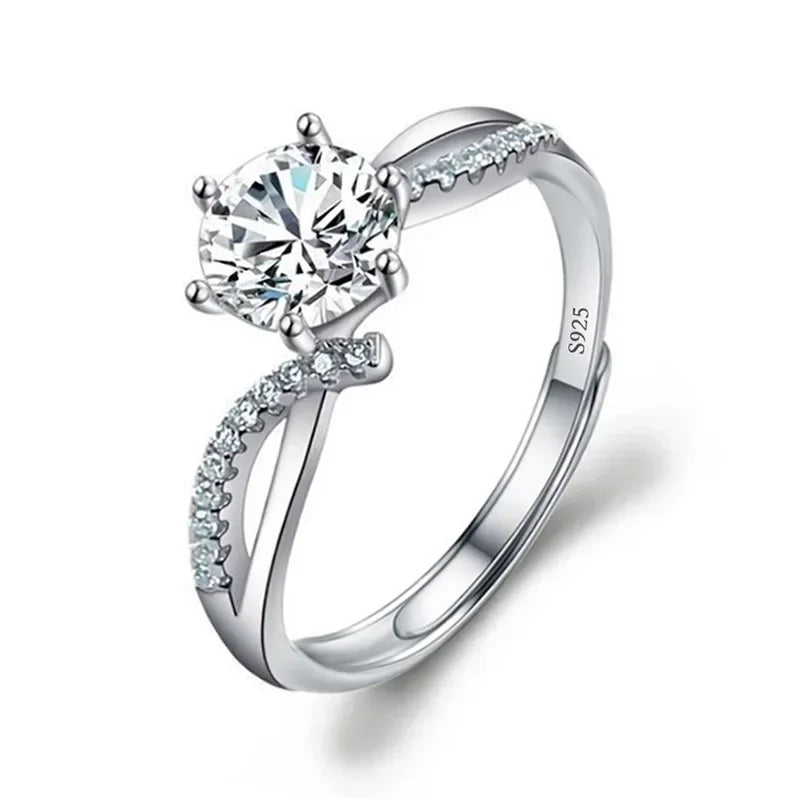 Solitari 1ct Moissanite | Collane, Anelli e Orecchini | Confezione regalo inclusa
