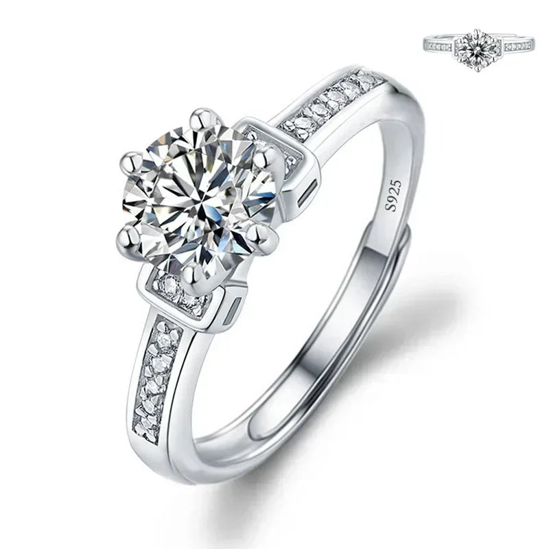 Solitari 1ct Moissanite | Collane, Anelli e Orecchini | Confezione regalo inclusa