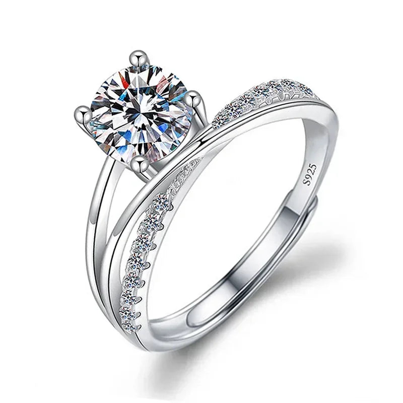 Solitari 1ct Moissanite | Collane, Anelli e Orecchini | Confezione regalo inclusa