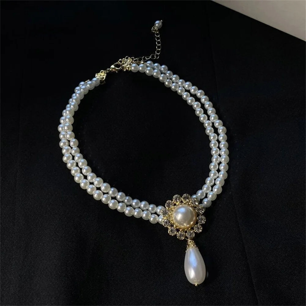 Collana Perlata con Zirconi | CONFEZIONE REGALO INCLUSA!
