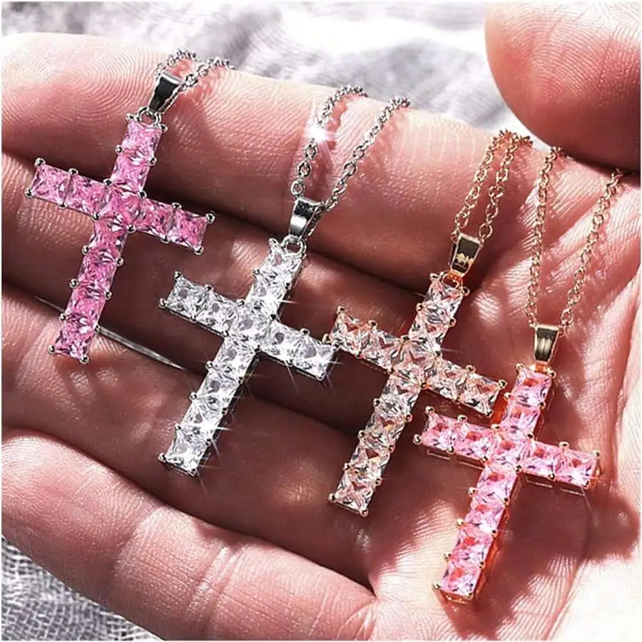 Collana Croce Brillante | CONFEZIONE REGALO INCLUSA