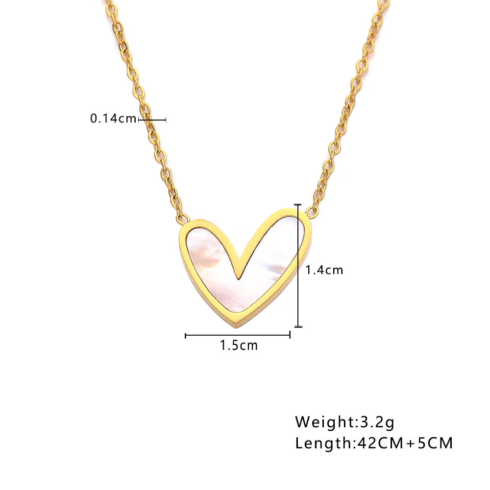 Collana Cuore Perlato | CONFEZIONE REGALO INCLUSA!