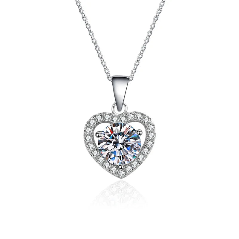 Solitari 1ct Moissanite | Collane, Anelli e Orecchini | Confezione regalo inclusa