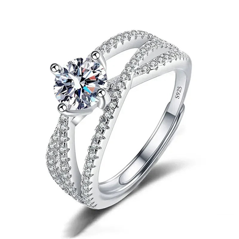 Solitari 1ct Moissanite | Collane, Anelli e Orecchini | Confezione regalo inclusa