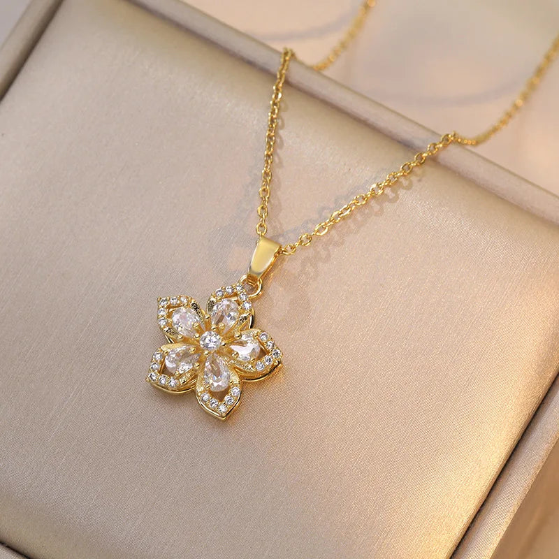 Collana Fiore Girevole | CONFEZIONE REGALO INCLUSA!
