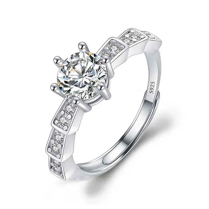 Solitari 1ct Moissanite | Collane, Anelli e Orecchini | Confezione regalo inclusa
