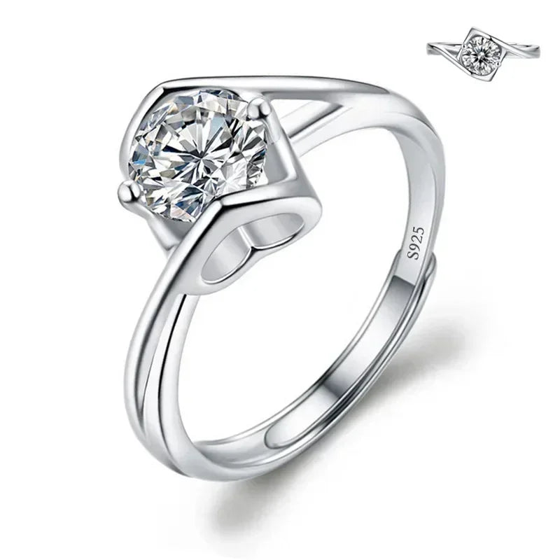 Solitari 1ct Moissanite | Collane, Anelli e Orecchini | Confezione regalo inclusa